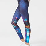 Terez Hi-shine Leggings in NYC Nights Spor Tayt