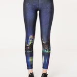Terez Hi-shine Leggings in NYC Nights Spor Tayt
