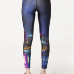 Terez Hi-shine Leggings in NYC Nights Spor Tayt