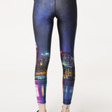 Terez Hi-shine Leggings in NYC Nights Spor Tayt