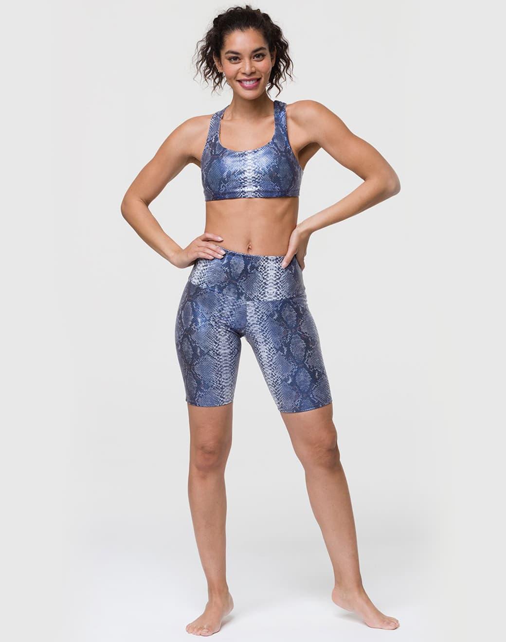 Onzie High Rise Biker Short Blue Mamba Bisiklet Taytı