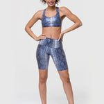Onzie High Rise Biker Short Blue Mamba Bisiklet Taytı
