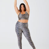 Onzie High Rise Legging Leopard Spor Tayt