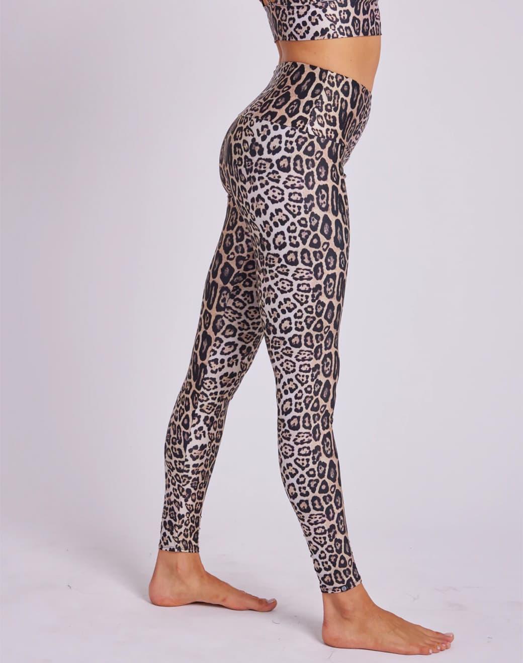 Onzie High Rise Legging Leopard Spor Tayt