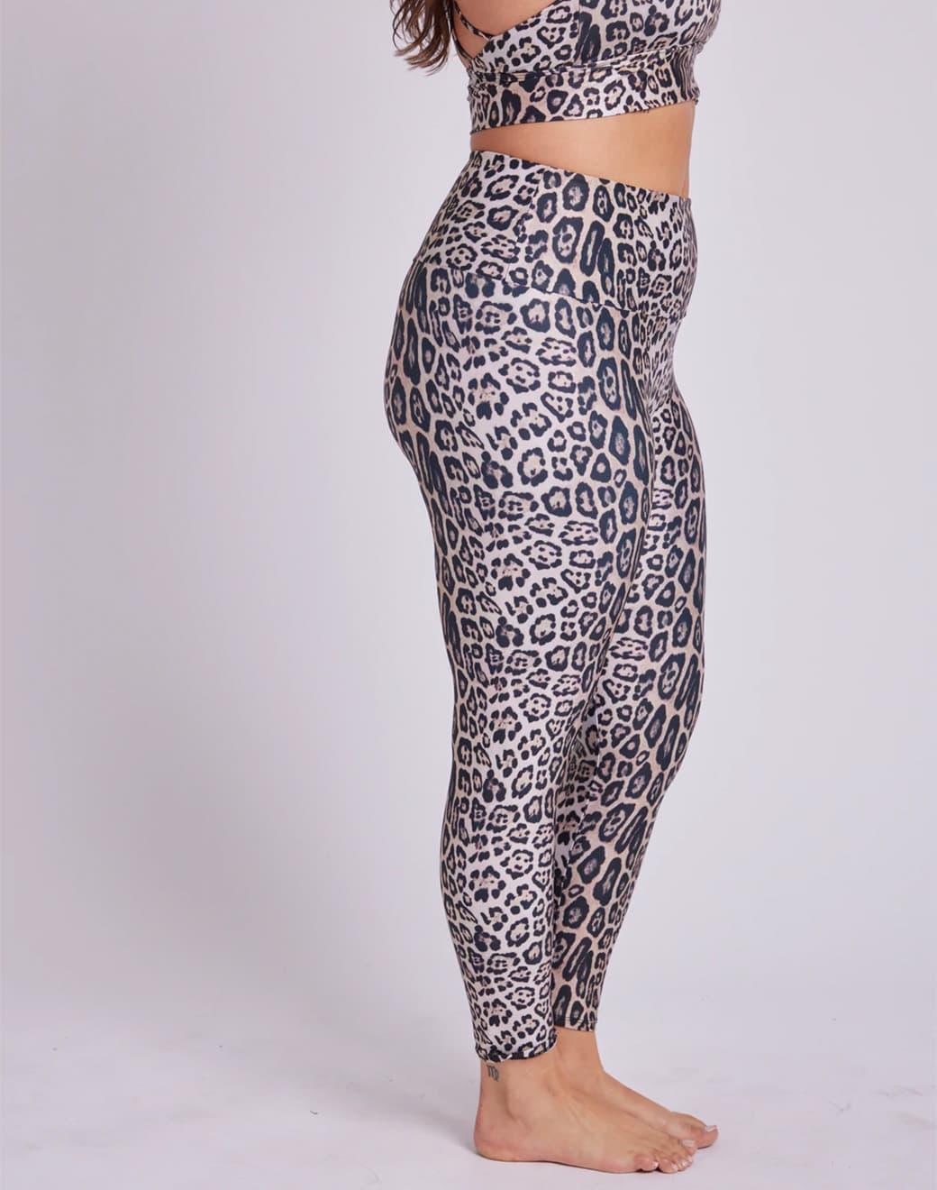 Onzie High Rise Legging Leopard Spor Tayt