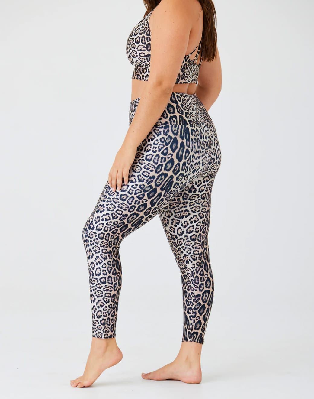 Onzie High Rise Legging Leopard Spor Tayt