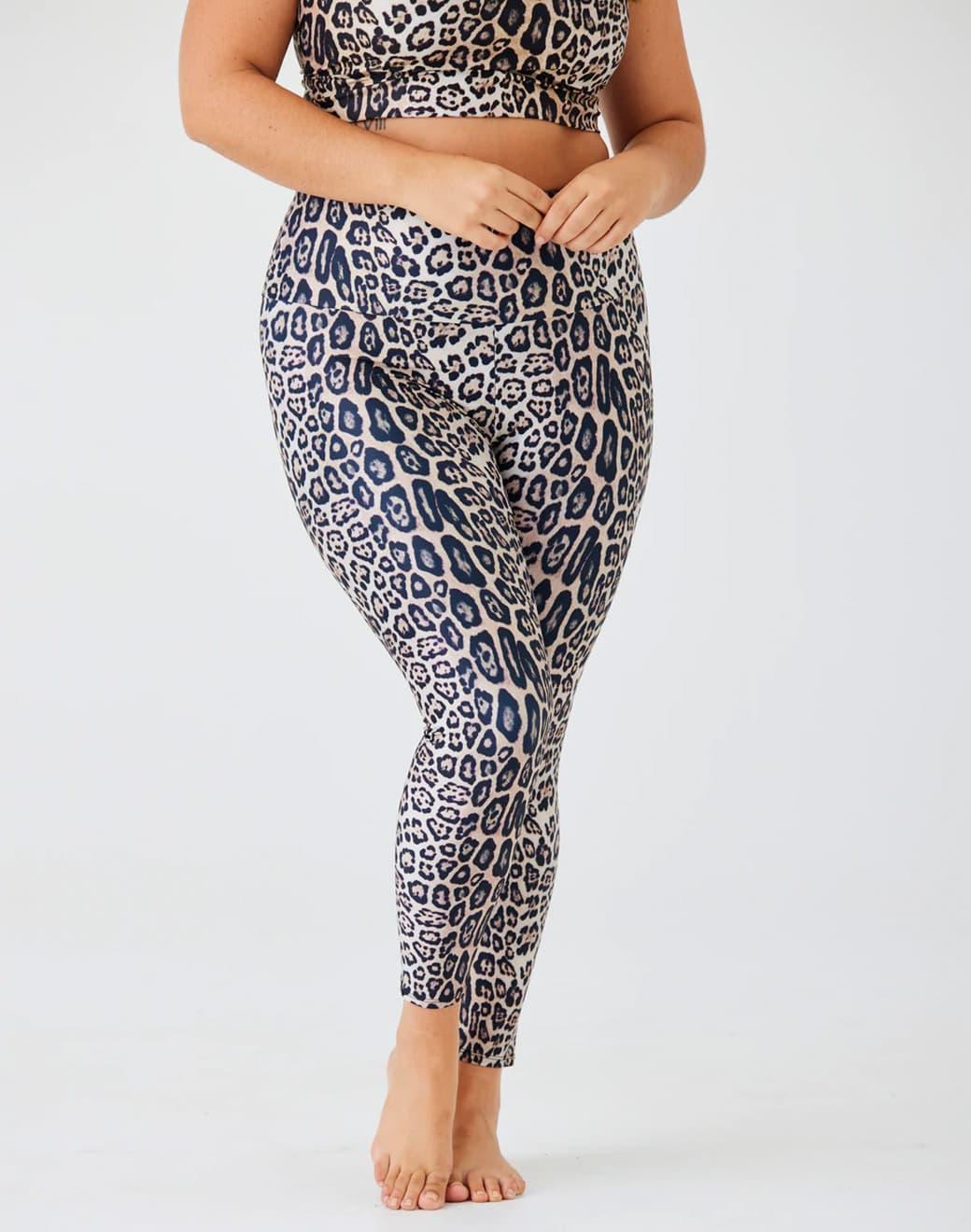 Onzie High Rise Legging Leopard Spor Tayt