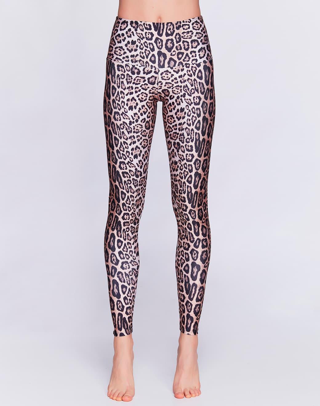 Onzie High Rise Legging Leopard Spor Tayt