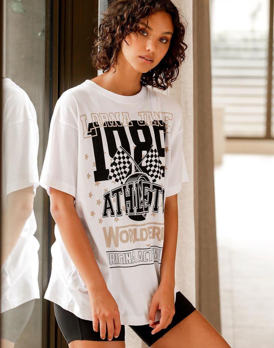 Lorna Jane Hoop Time Oversized Tee Tişört