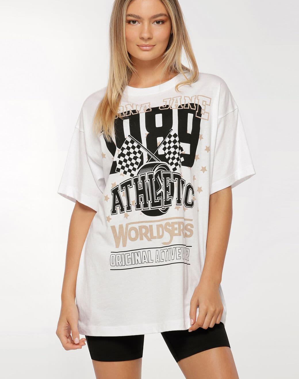 Lorna Jane Hoop Time Oversized Tee Tişört