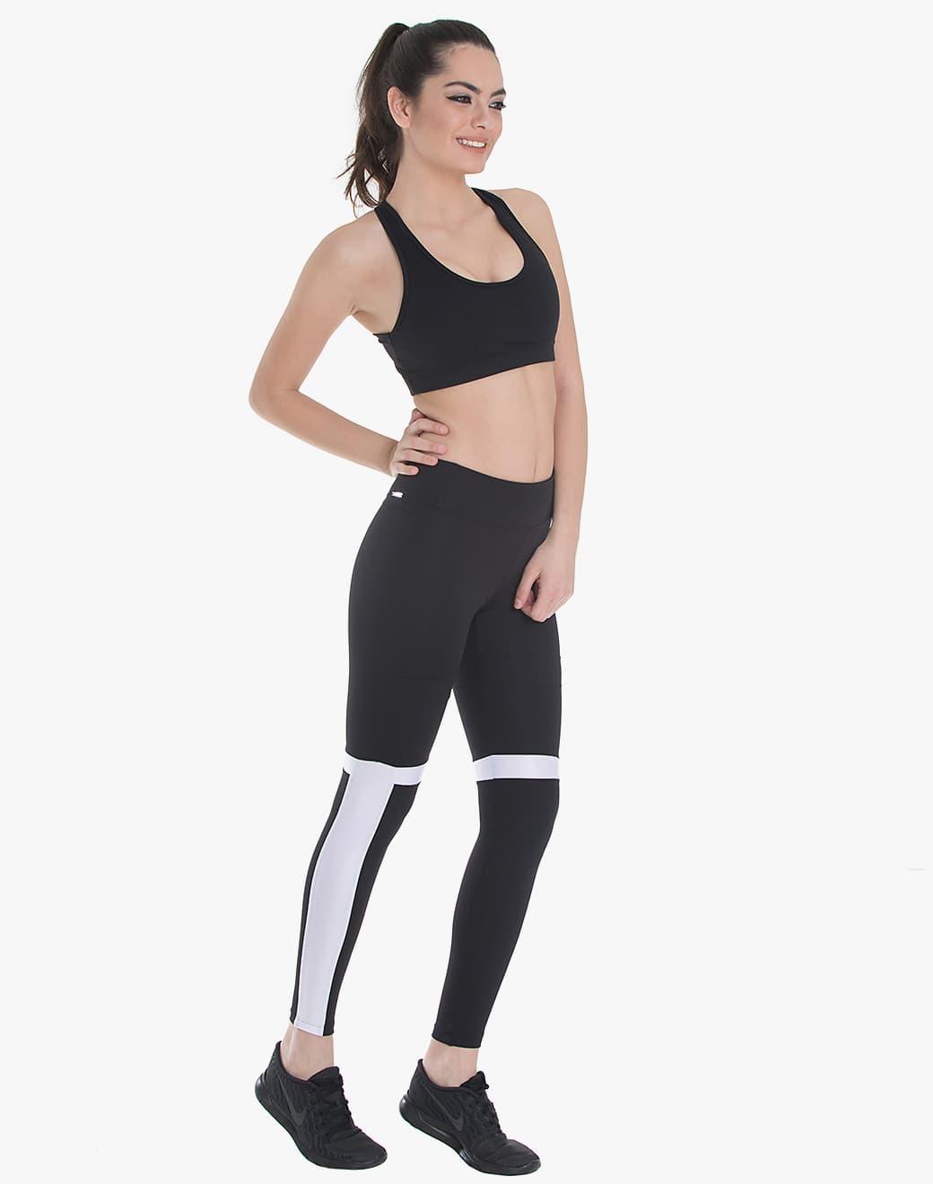 Koral Impel Legging Siyah Spor Tayt