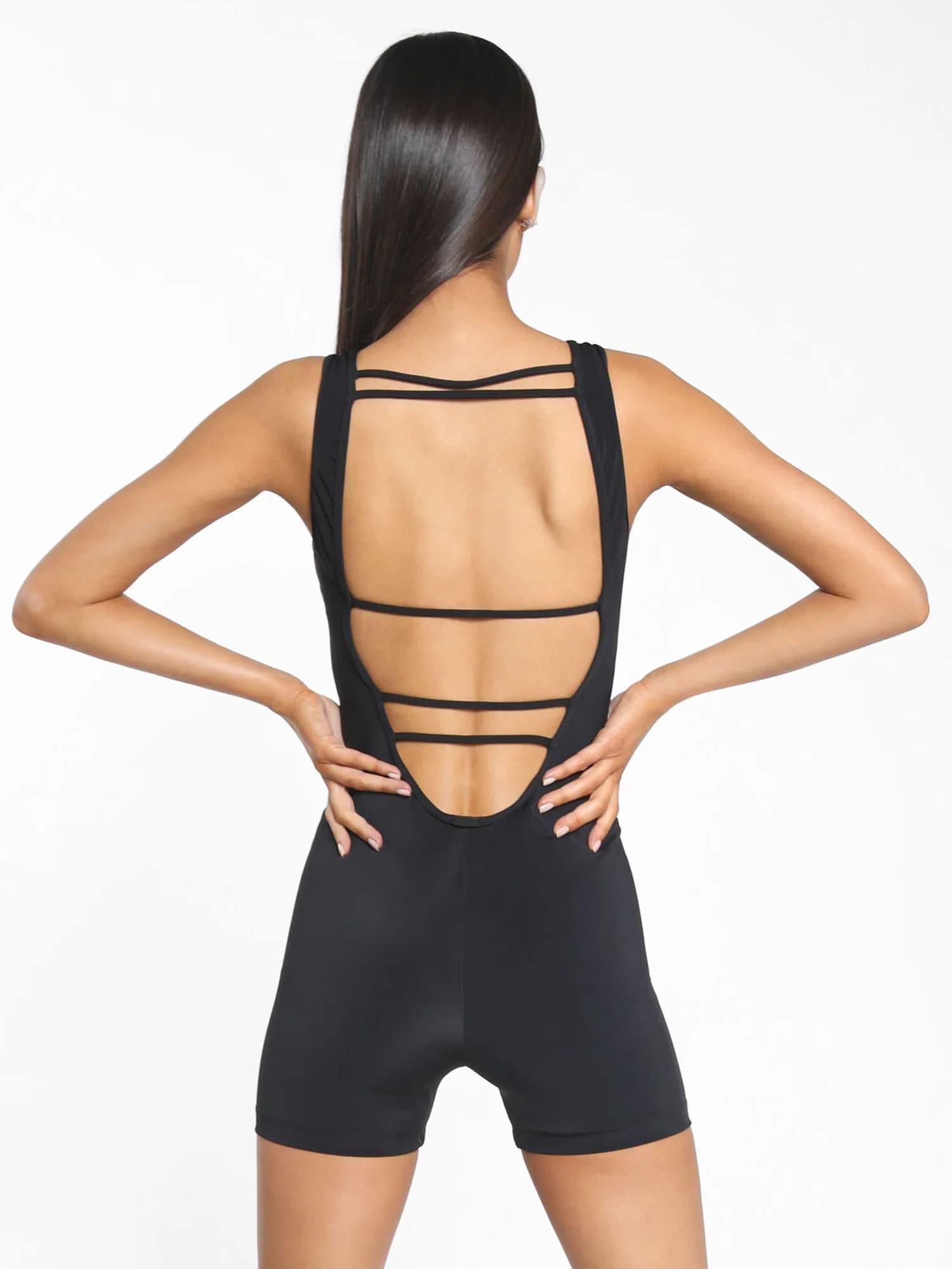 Koral Intact Blackout Jumpsuit Black Spor Tulum