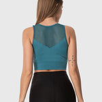 Superstacy Knit Spor Büstiyer - Petrol Rengi