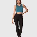 Superstacy Knit Spor Büstiyer - Petrol Rengi