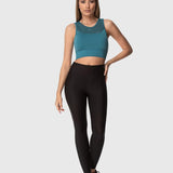 Superstacy Knit Spor Büstiyer - Petrol Rengi