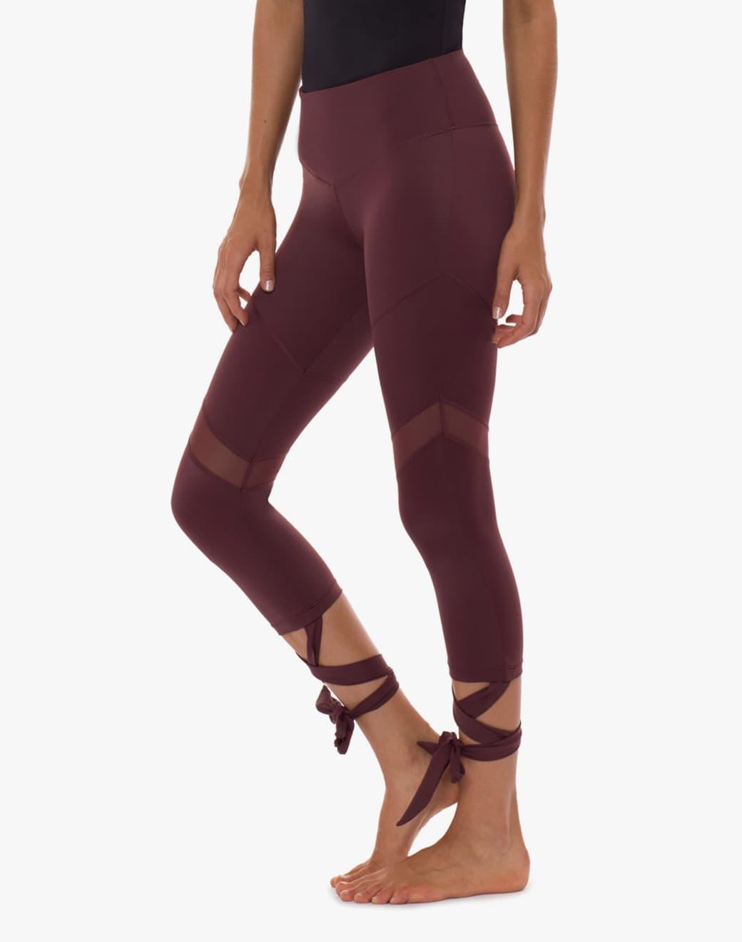 Lurv Sportswear Last Dance Tie Wine Kapri Spor Tayt