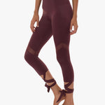 Lurv Sportswear Last Dance Tie Wine Kapri Spor Tayt