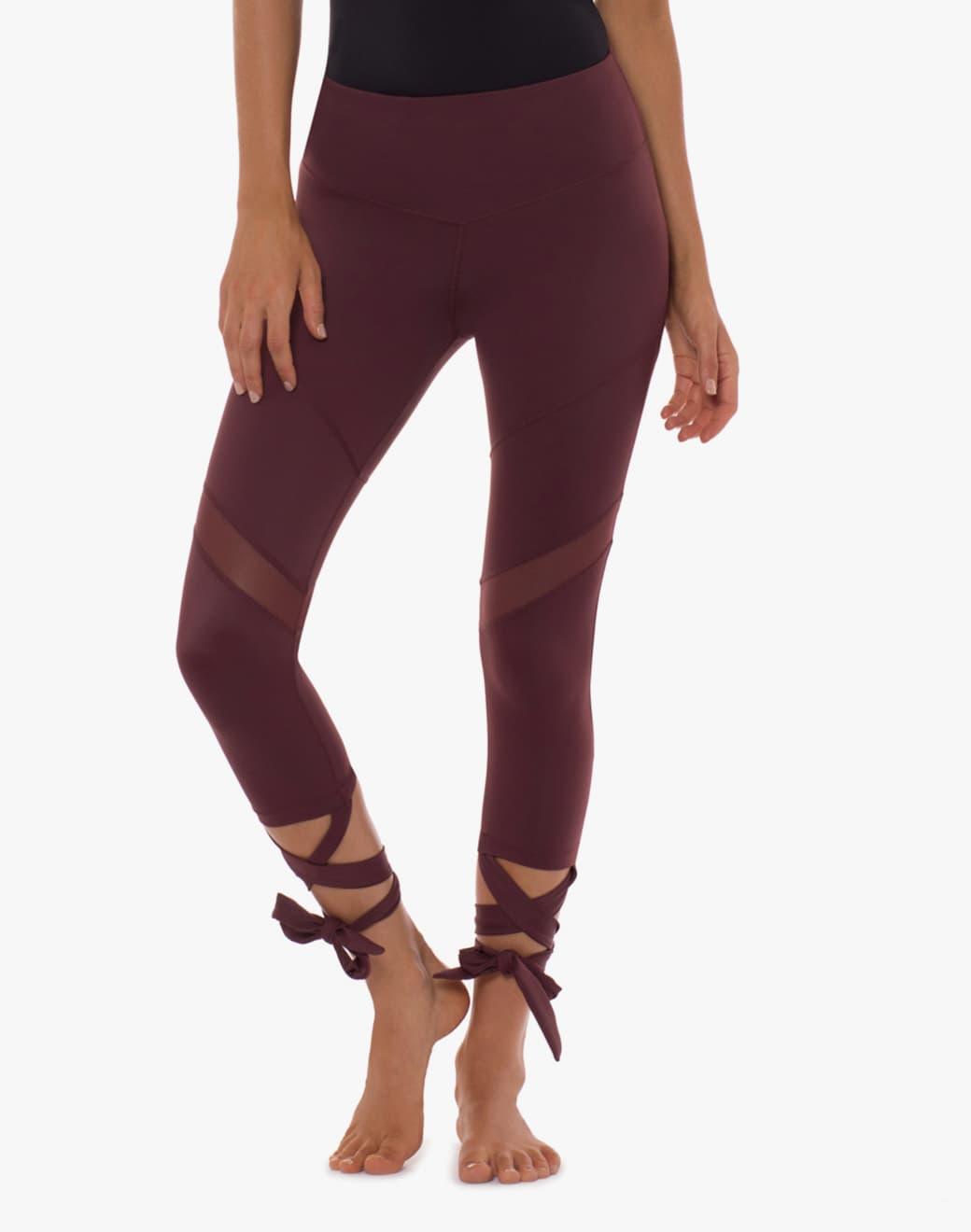 Lurv Sportswear Last Dance Tie Wine Kapri Spor Tayt