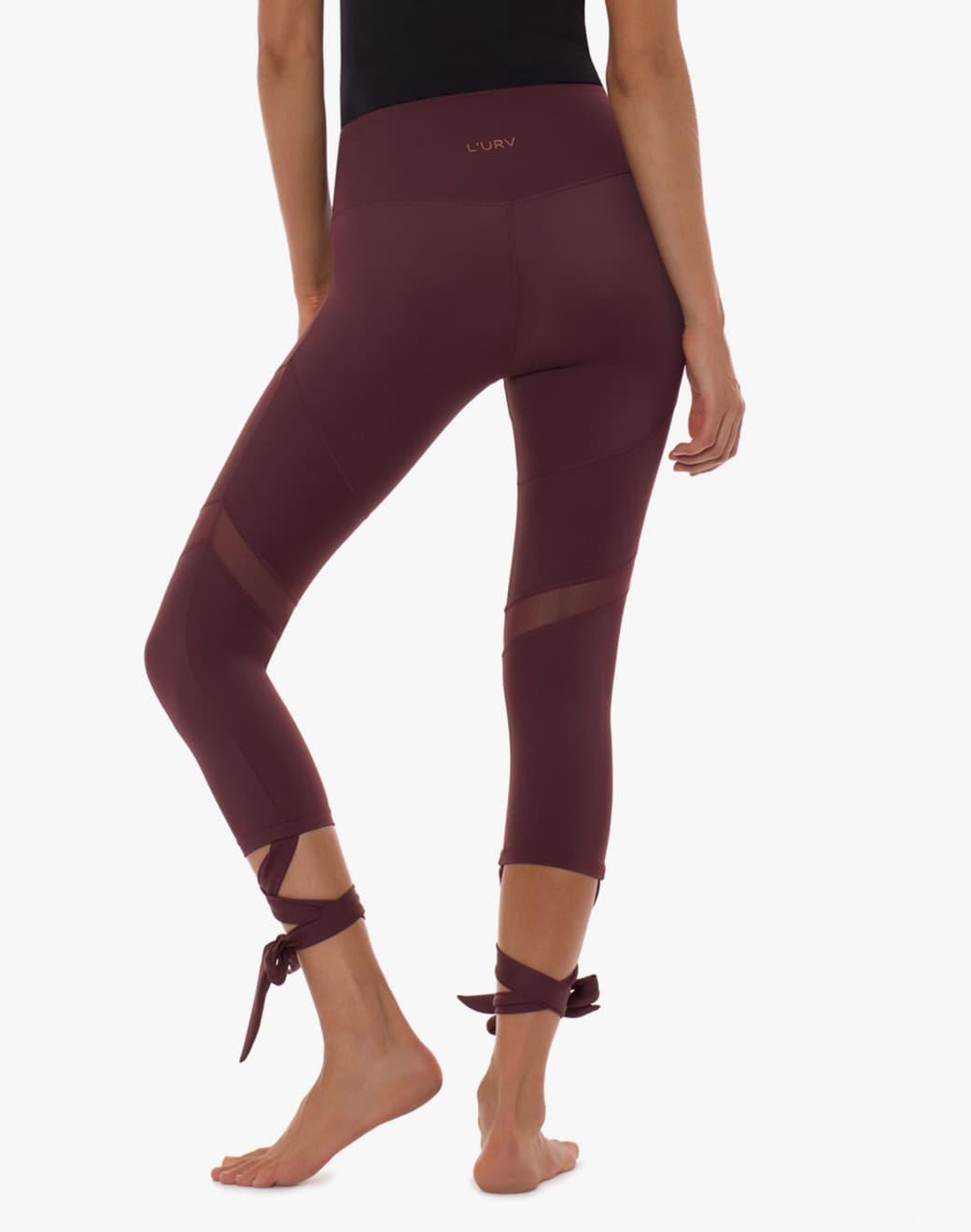 Lurv Sportswear Last Dance Tie Wine Kapri Spor Tayt