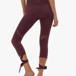 Lurv Sportswear Last Dance Tie Wine Kapri Spor Tayt
