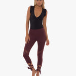Lurv Sportswear Last Dance Tie Wine Kapri Spor Tayt