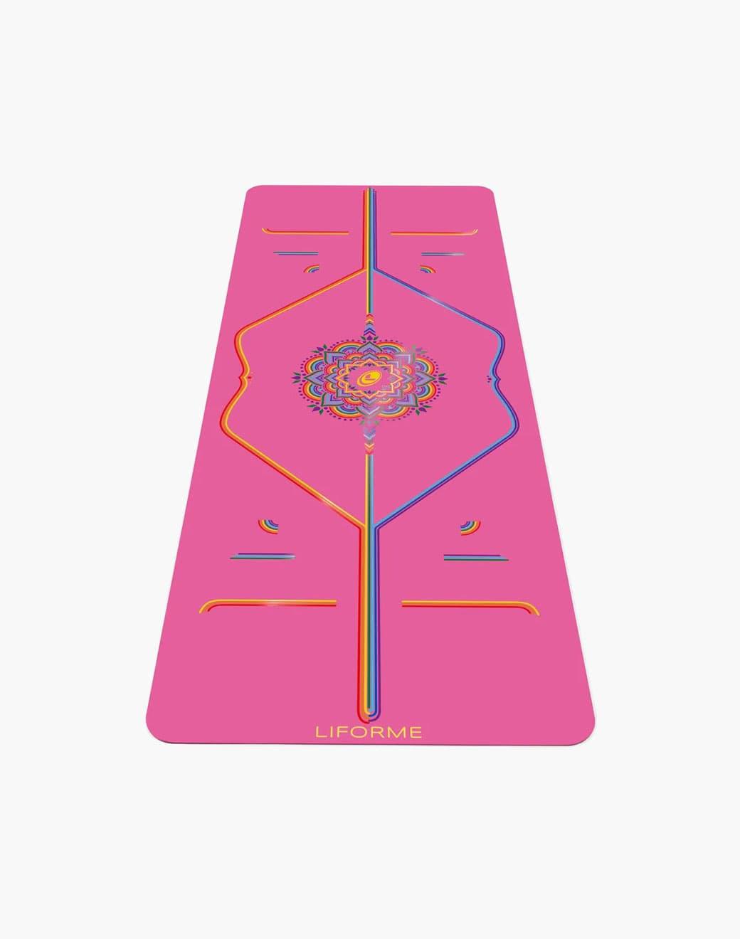Liforme Liforme Grateful Pink Rainbow 4.2mm Yoga Matı