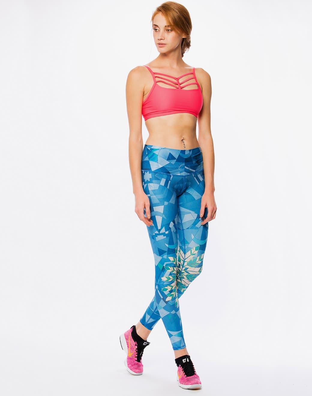 Teeki Lightning in a Bottle Desenli Spor Tayt