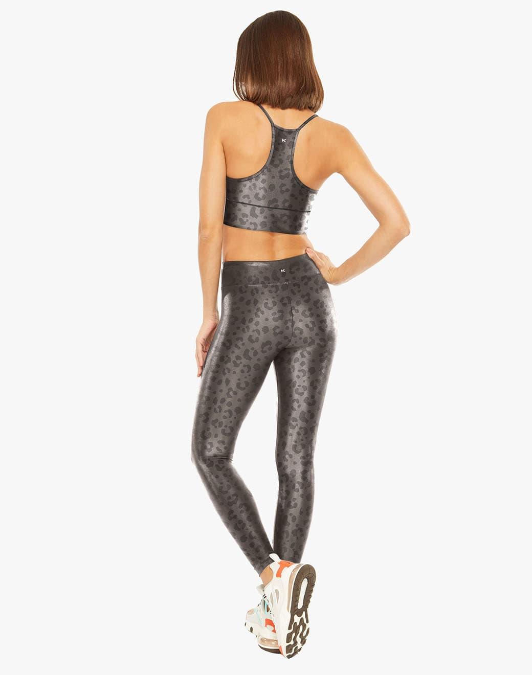 Koral Lustrous High Rise Leopard Lead Spor Tayt