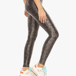 Koral Lustrous High Rise Leopard Lead Spor Tayt