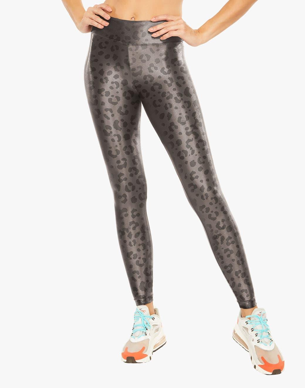Koral Lustrous High Rise Leopard Lead Spor Tayt