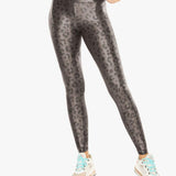 Koral Lustrous High Rise Leopard Lead Spor Tayt