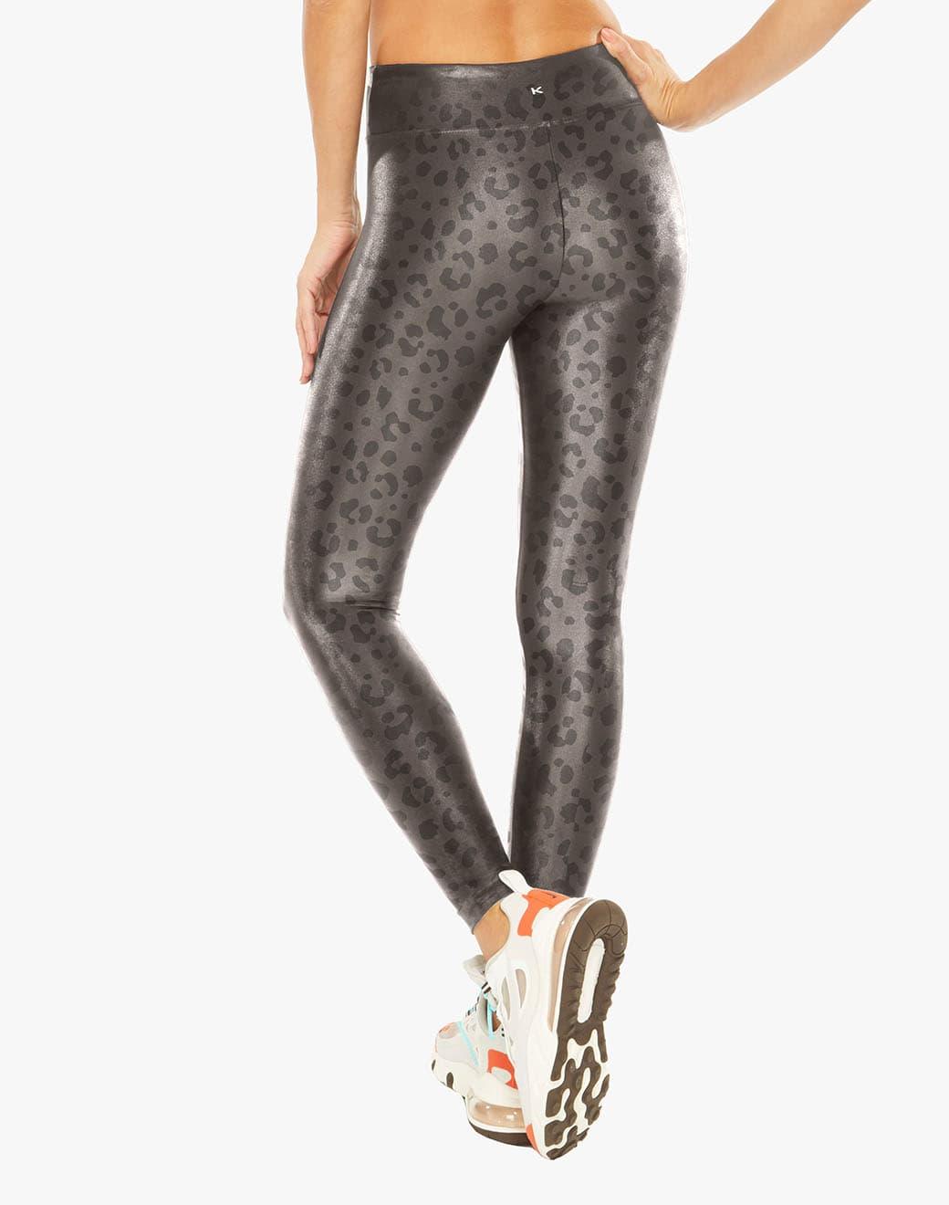 Koral Lustrous High Rise Leopard Lead Spor Tayt