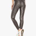 Koral Lustrous High Rise Leopard Lead Spor Tayt