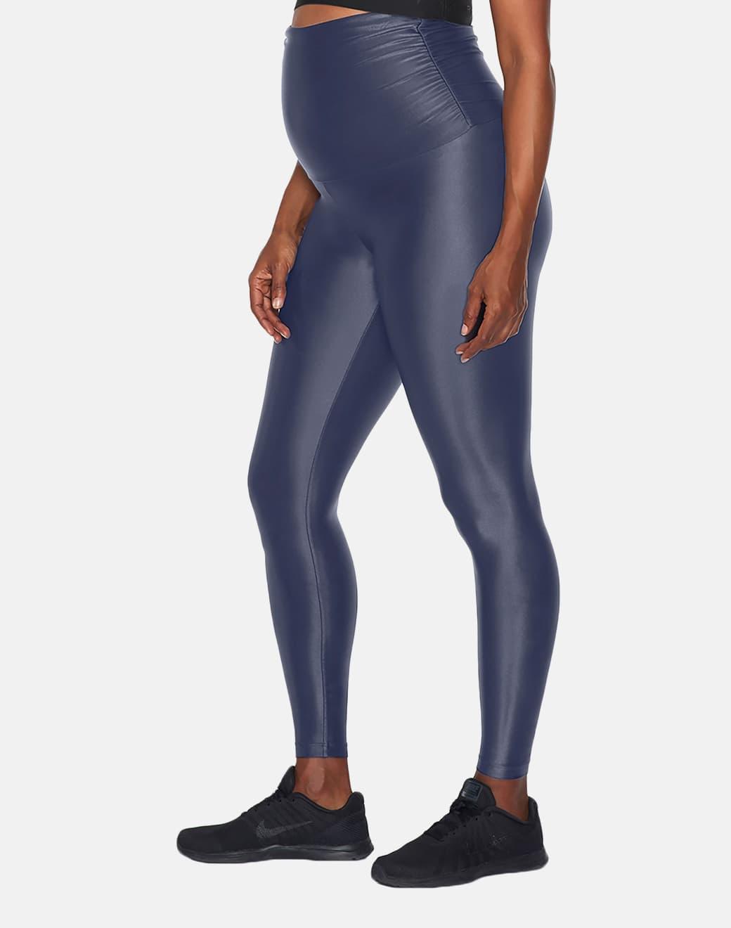Koral Lustrous Maternity Legging Midnight Blue Hamile Tayt
