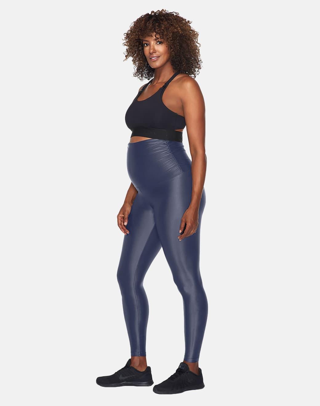 Koral Lustrous Maternity Legging Midnight Blue Hamile Tayt