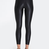 Koral Lustrous Mid Rise Siyah Spor Tayt