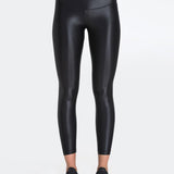 Koral Lustrous Mid Rise Siyah Spor Tayt