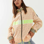 P.E Nation Man Down Jacket in Rock Print Spor Ceket