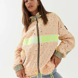 P.E Nation Man Down Jacket in Rock Print Spor Ceket