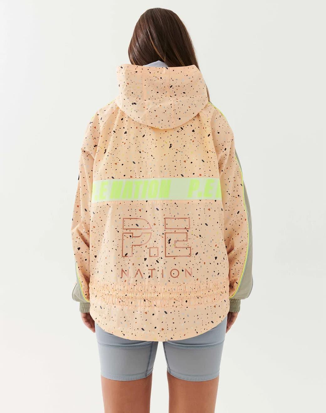 P.E Nation Man Down Jacket in Rock Print Spor Ceket