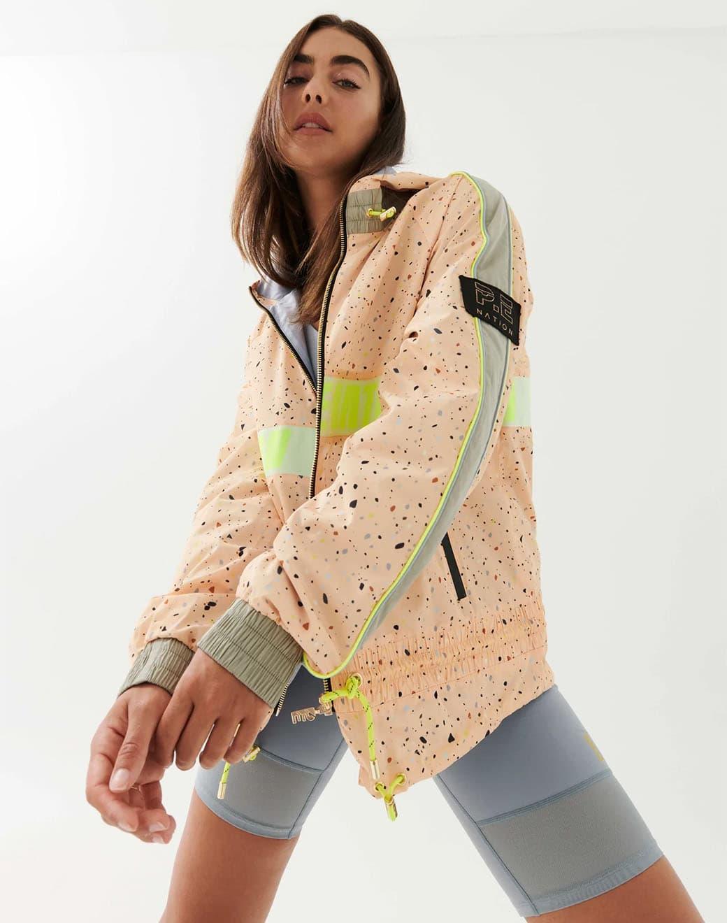 P.E Nation Man Down Jacket in Rock Print Spor Ceket