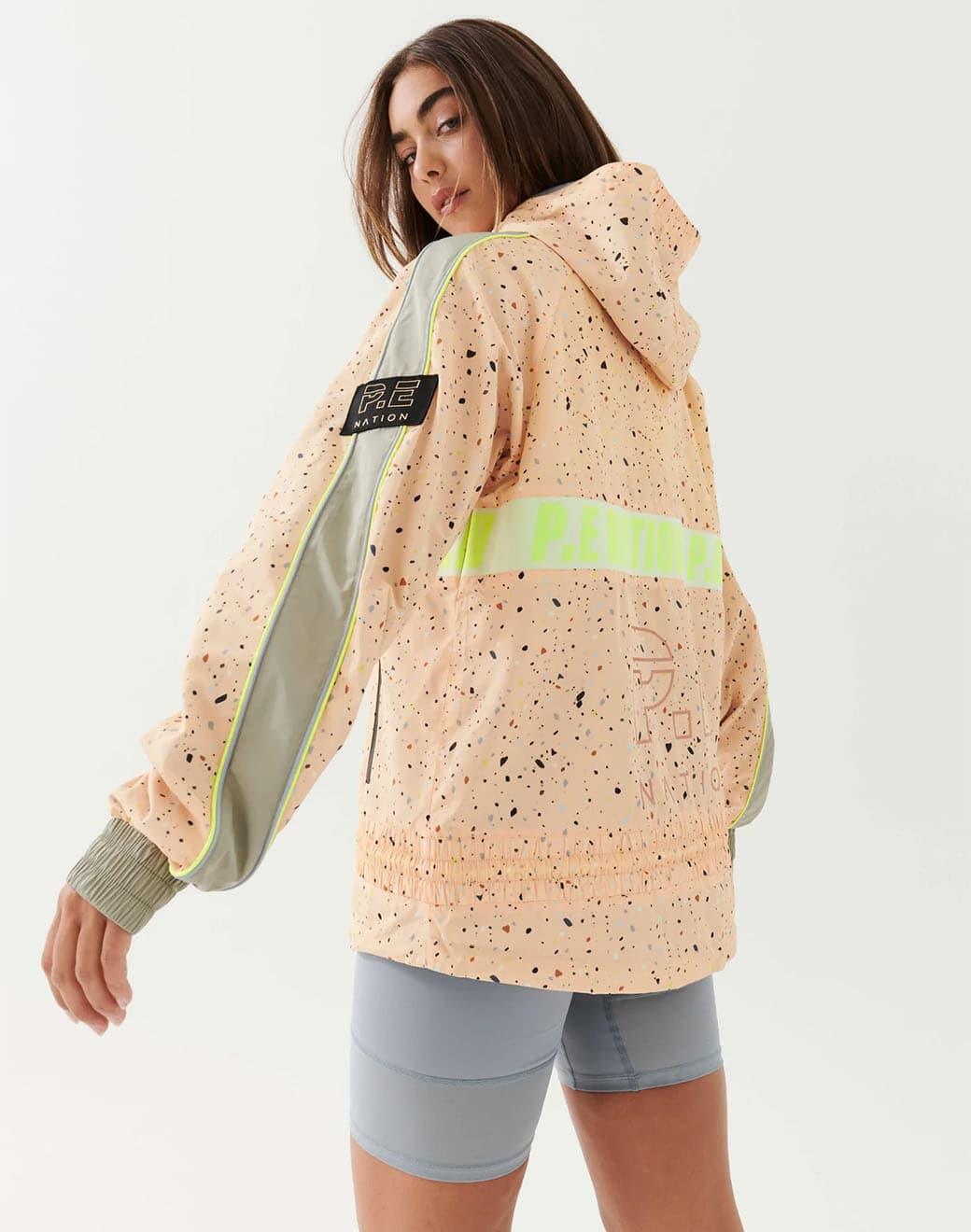 P.E Nation Man Down Jacket in Rock Print Spor Ceket