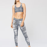 Varley Margot Silver Croc Sporcu Sütyeni