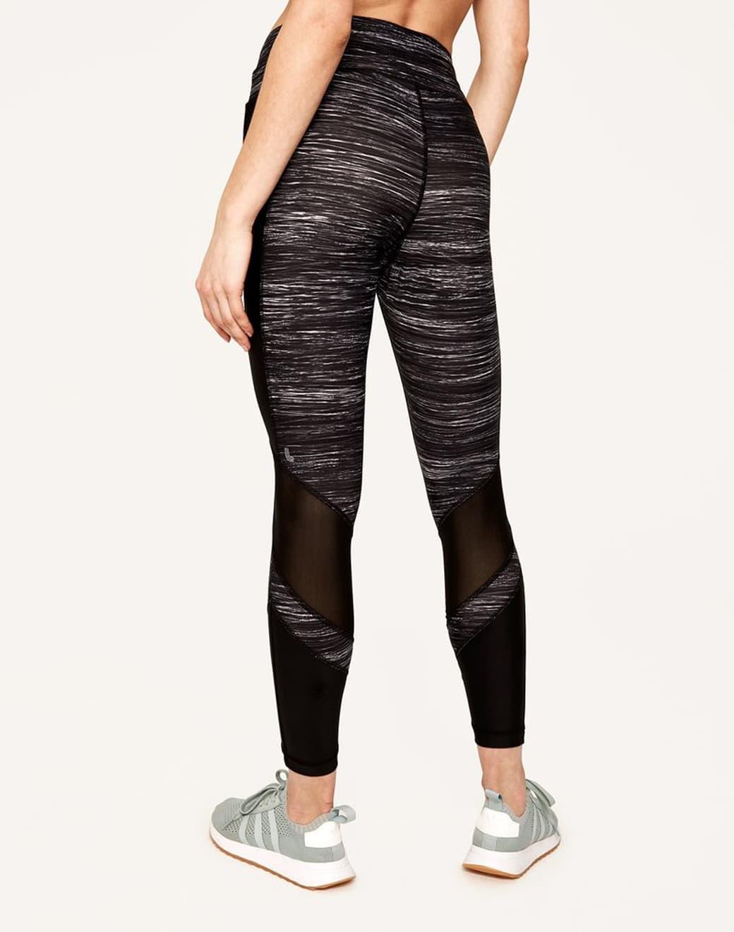Lole Mid Rise Burst Ankle Leggings Black Riga Spor Tayt