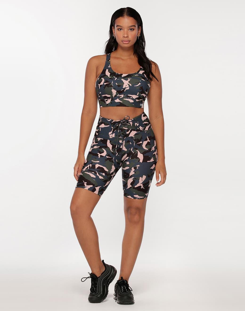 Lorna Jane Off Duty Camo Bike Short Bisiklet Taytı