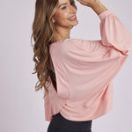 Onzie Om Top Peach Quartz Sweatshirt