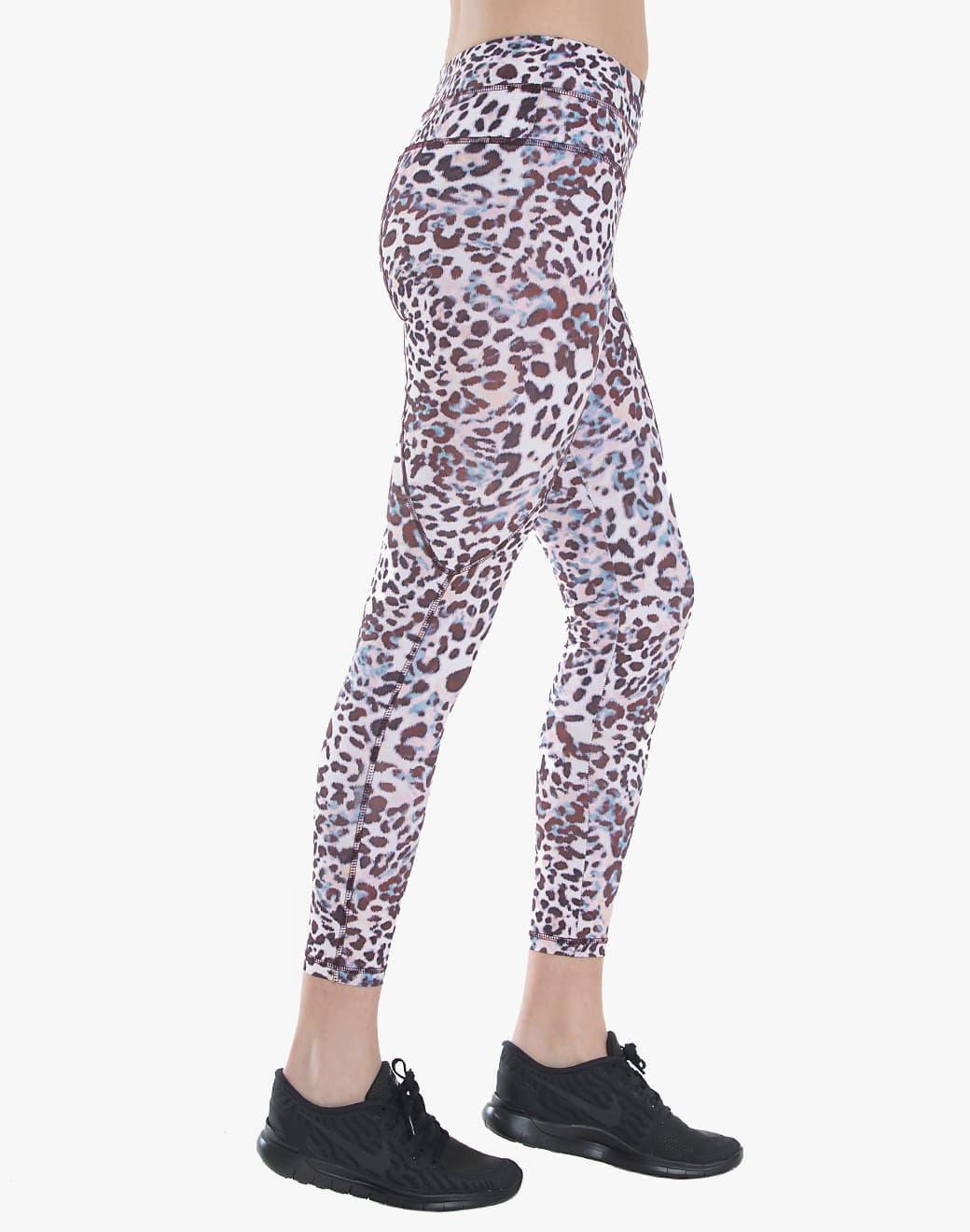 Varley Pacific Rose Leopard Compression Spor Tayt