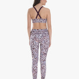Varley Pacific Rose Leopard Compression Spor Tayt