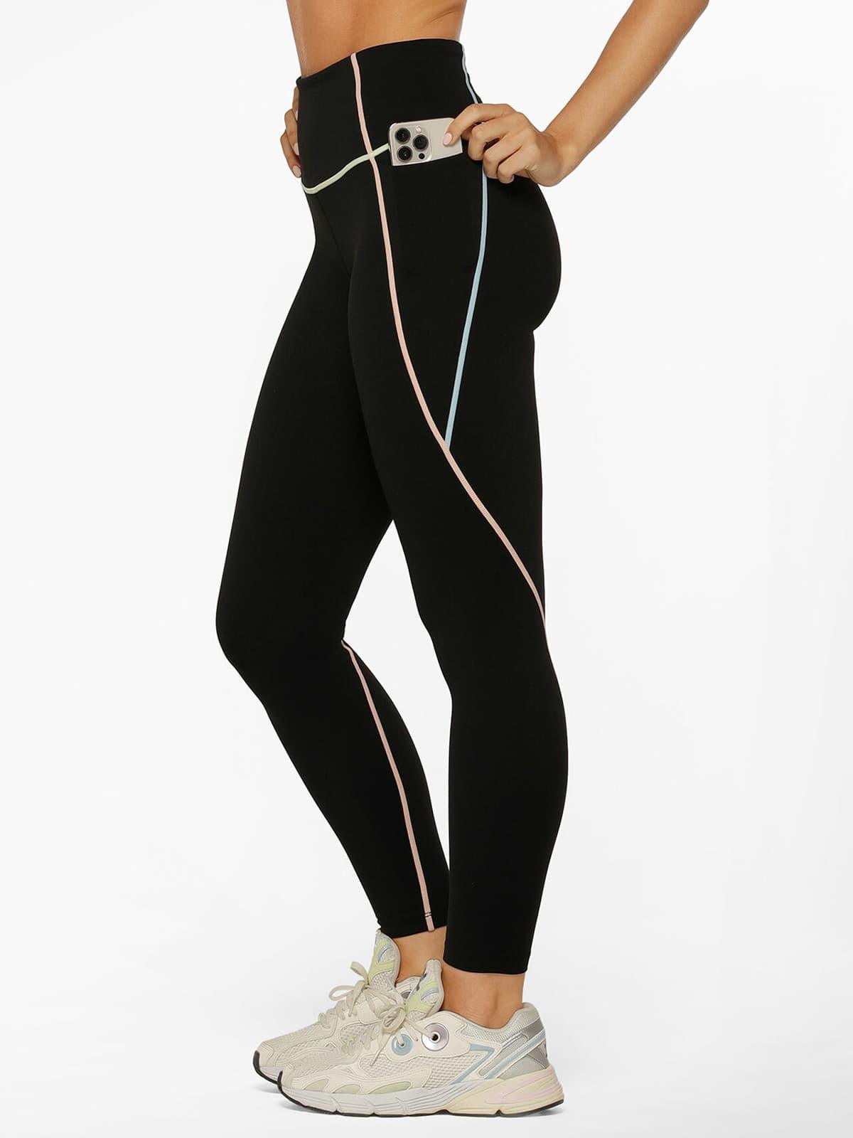 Lorna Jane Pastel Glow Recycled No Chafe Ankle Biter Leggings Tayt