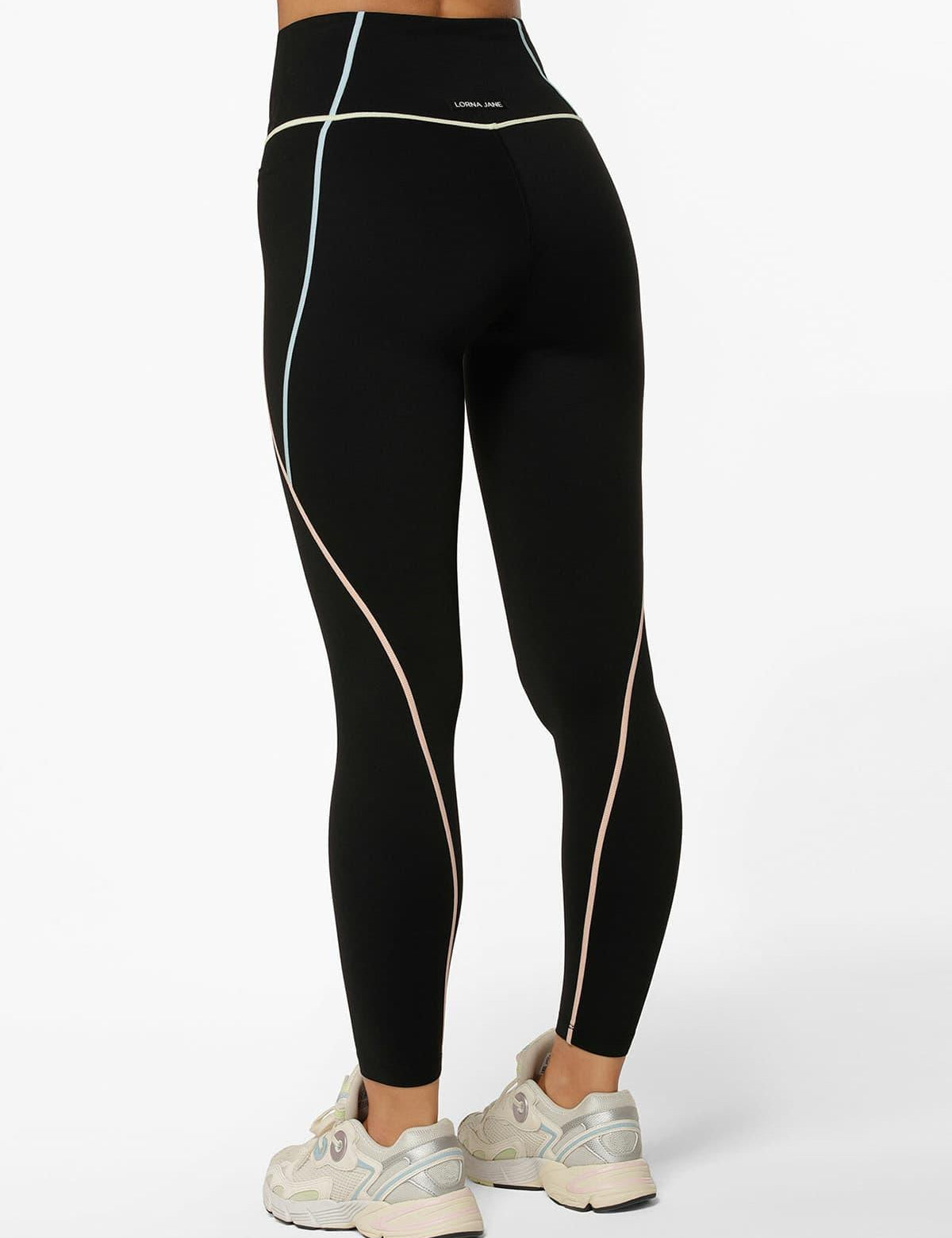 Lorna Jane Pastel Glow Recycled No Chafe Ankle Biter Leggings Tayt